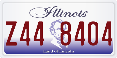 IL license plate Z448404