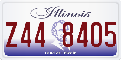 IL license plate Z448405