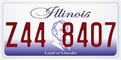 IL license plate Z448407