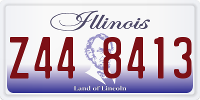 IL license plate Z448413