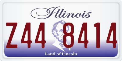 IL license plate Z448414