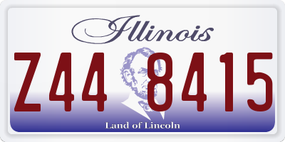 IL license plate Z448415