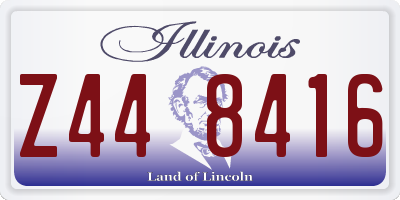 IL license plate Z448416