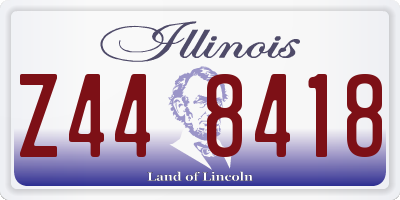 IL license plate Z448418