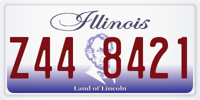 IL license plate Z448421