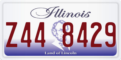 IL license plate Z448429