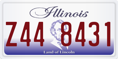 IL license plate Z448431