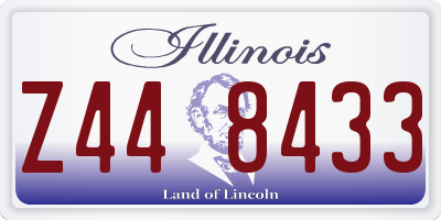 IL license plate Z448433