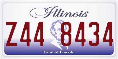 IL license plate Z448434