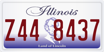 IL license plate Z448437