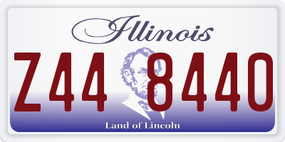 IL license plate Z448440