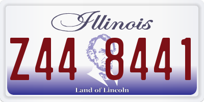 IL license plate Z448441