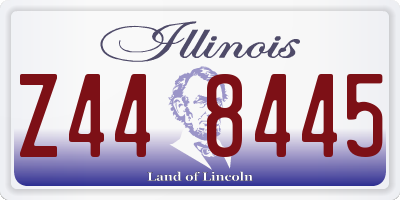IL license plate Z448445