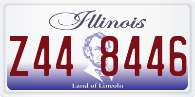 IL license plate Z448446