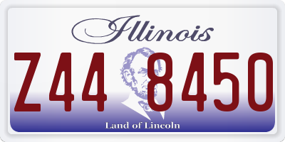 IL license plate Z448450