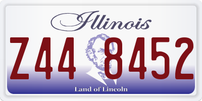 IL license plate Z448452