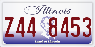 IL license plate Z448453
