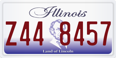 IL license plate Z448457