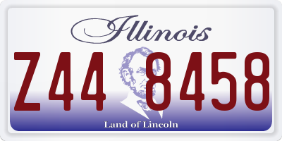 IL license plate Z448458