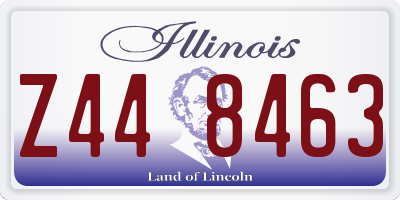 IL license plate Z448463