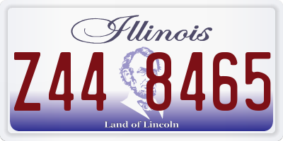 IL license plate Z448465