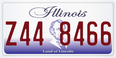 IL license plate Z448466