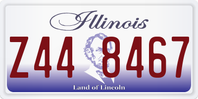 IL license plate Z448467