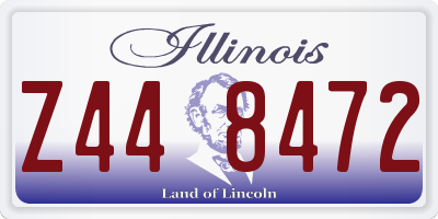 IL license plate Z448472