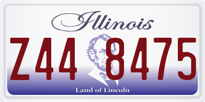 IL license plate Z448475