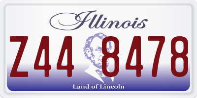 IL license plate Z448478