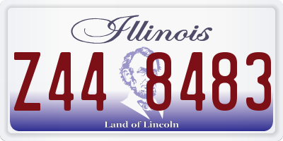 IL license plate Z448483