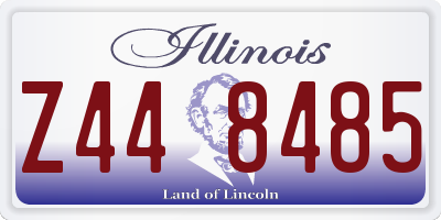 IL license plate Z448485