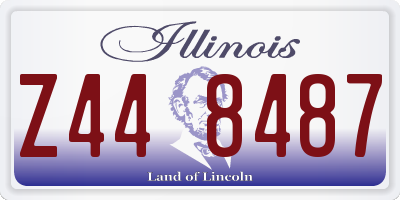 IL license plate Z448487
