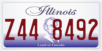 IL license plate Z448492