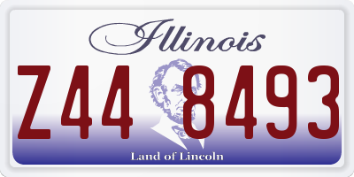 IL license plate Z448493