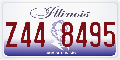 IL license plate Z448495