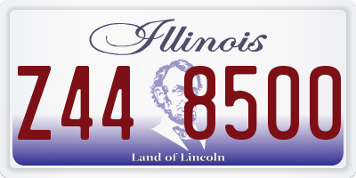 IL license plate Z448500