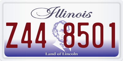 IL license plate Z448501