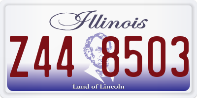 IL license plate Z448503