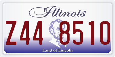 IL license plate Z448510