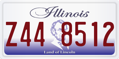 IL license plate Z448512