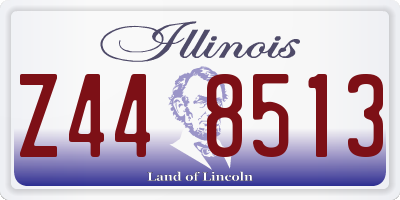 IL license plate Z448513