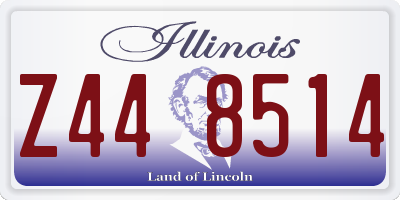 IL license plate Z448514