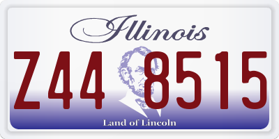 IL license plate Z448515