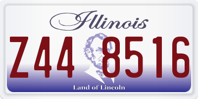 IL license plate Z448516