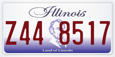 IL license plate Z448517