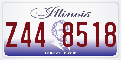 IL license plate Z448518