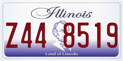 IL license plate Z448519