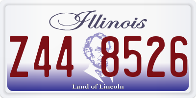 IL license plate Z448526