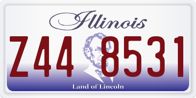 IL license plate Z448531